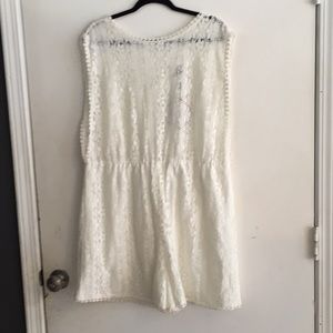 Alice & you plus size romper lace crochet size 20